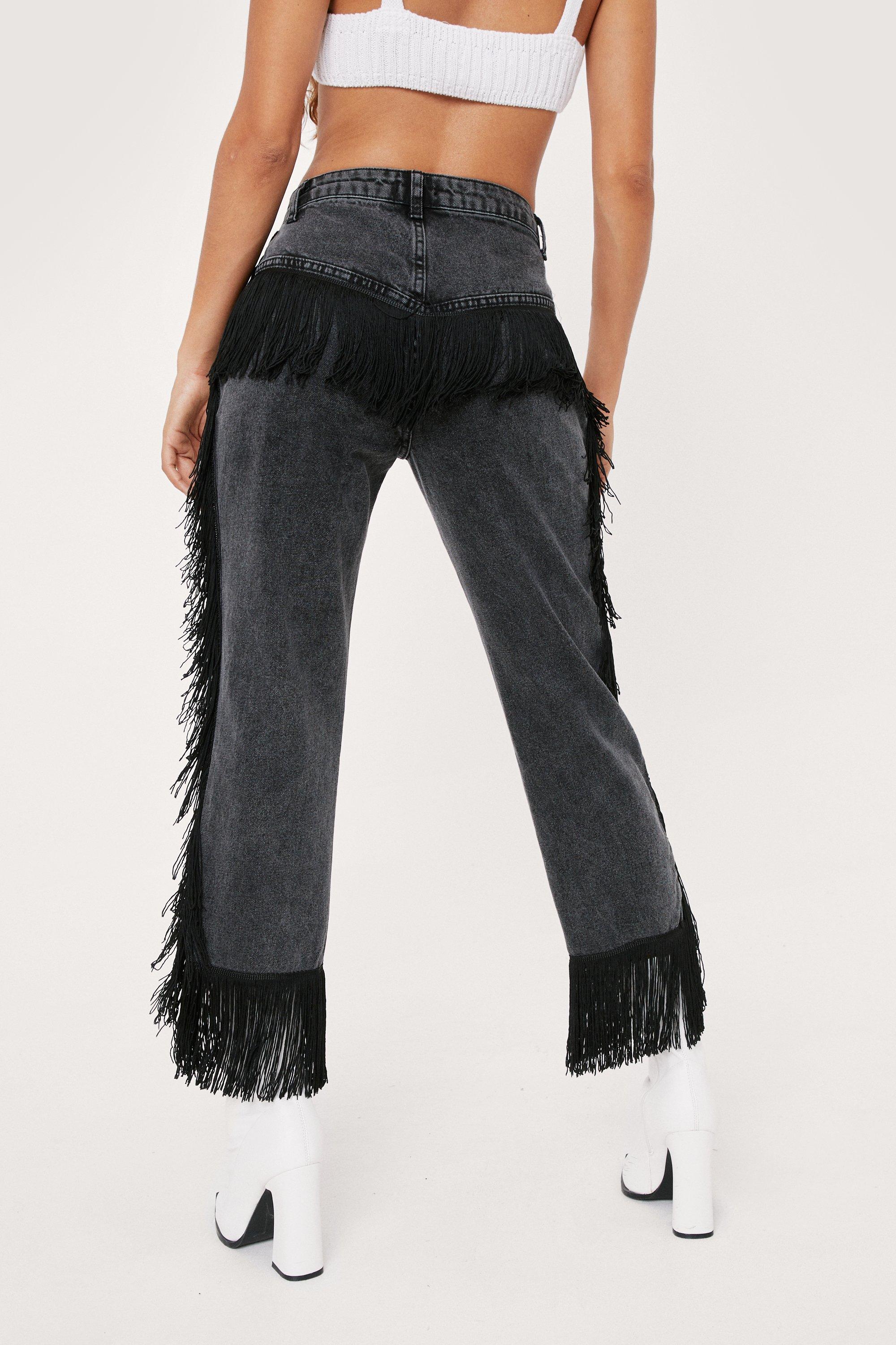 Fringe best sale leg jeans